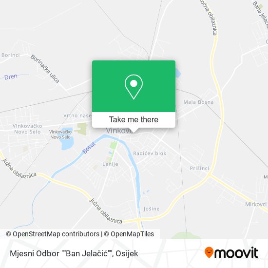 Mjesni Odbor ""Ban Jelačić"" map