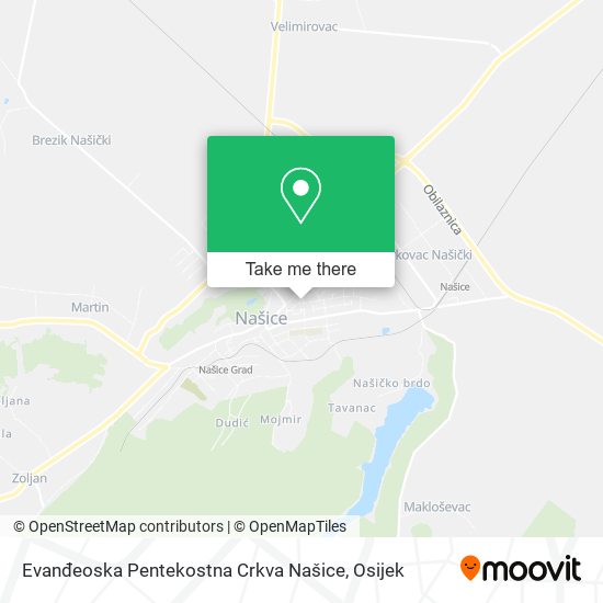 Evanđeoska Pentekostna Crkva Našice map