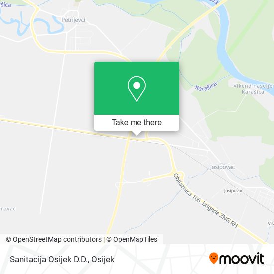 Sanitacija Osijek D.D. map