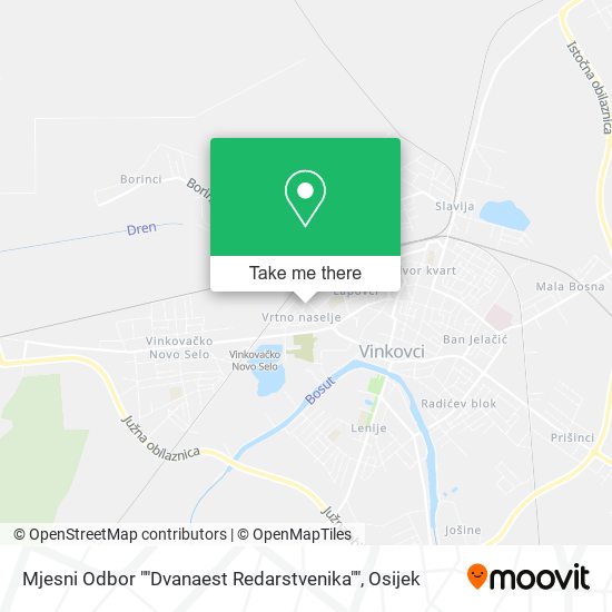 Mjesni Odbor ""Dvanaest Redarstvenika"" map
