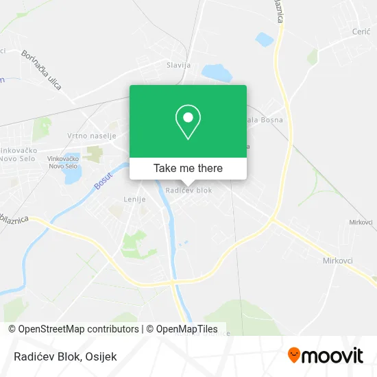 Radićev Blok map
