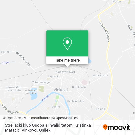 Streljački klub Osoba s Invaliditetom 'Kristinka Matačić' Vinkovci map