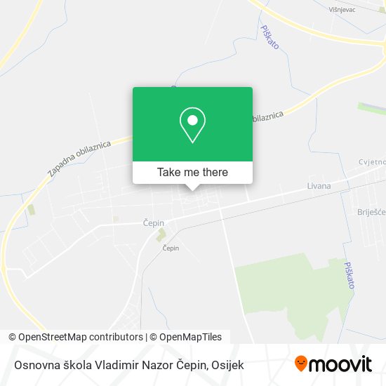 Osnovna škola Vladimir Nazor Čepin map