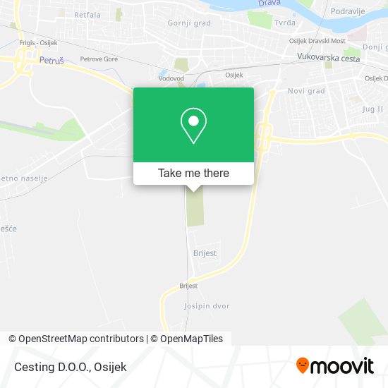 Cesting D.O.O. map