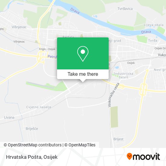Hrvatska Pošta map