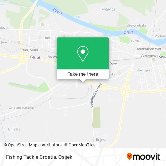 Fishing Tackle Croatia map