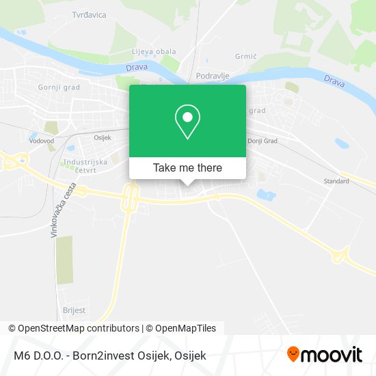 M6 D.O.O. - Born2invest Osijek map