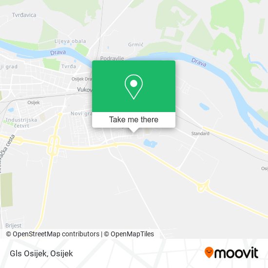 Gls Osijek map