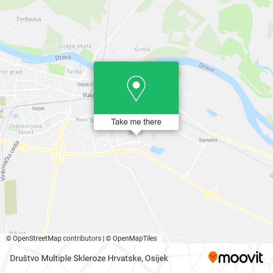 Društvo Multiple Skleroze Hrvatske map