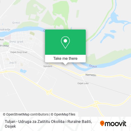 Tuljan - Udruga za Zaštitu Okoliša i Ruralne Bašti map