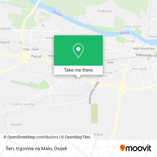 Šeri, trgovina na Malo map