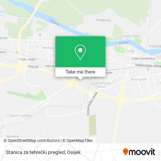 Stanica za tehnički pregled map