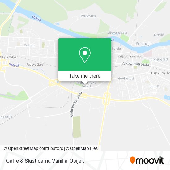 Caffe & Slastičarna Vanilla map