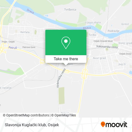 Slavonija Kuglački klub map