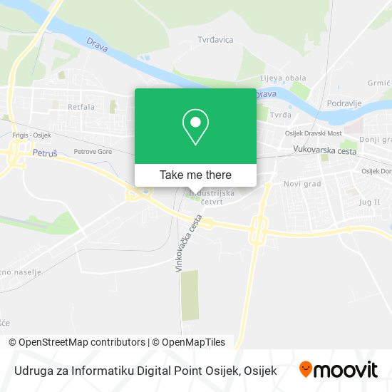 Udruga za Informatiku Digital Point Osijek map