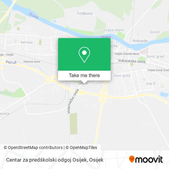 Centar za predškolski odgoj Osijek map