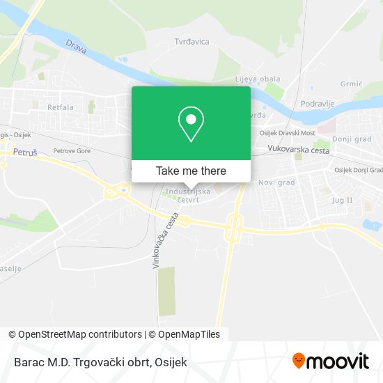 Barac M.D. Trgovački obrt map