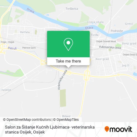 Salon za Šišanje Kućnih Ljubimaca- veterinarska stanica Osijek map