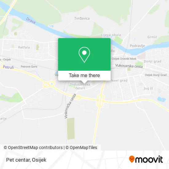 Pet centar map