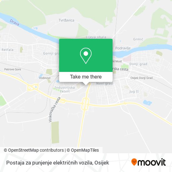 Postaja za punjenje električnih vozila map