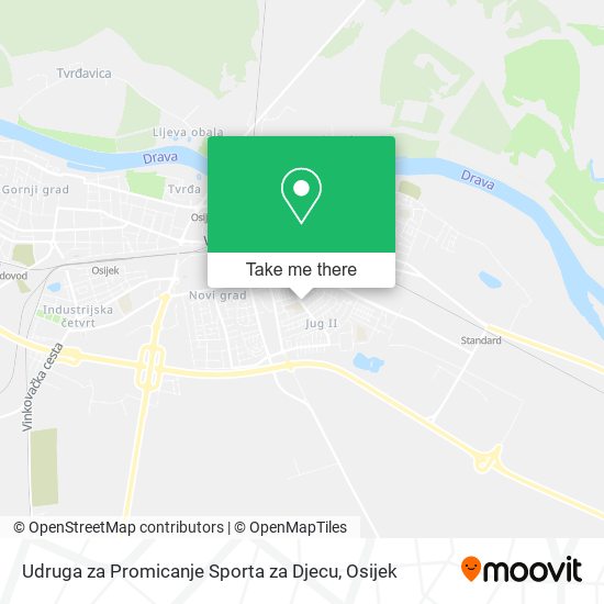 Udruga za Promicanje Sporta za Djecu map