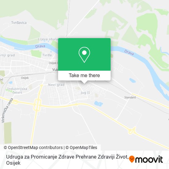 Udruga za Promicanje Zdrave Prehrane Zdraviji Život map