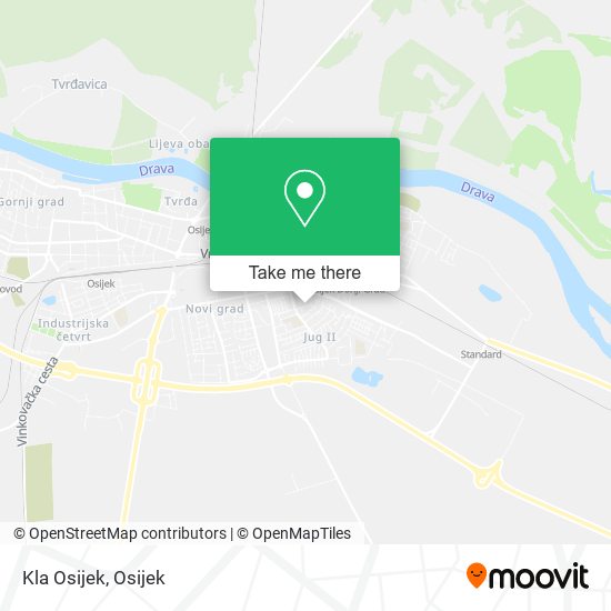 Kla Osijek map