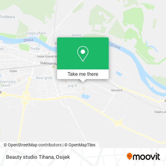 Beauty studio Tihana map