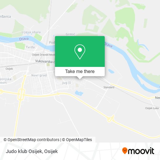 Judo klub Osijek map