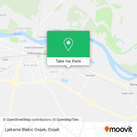 Ljekarne Blekic Osijek map