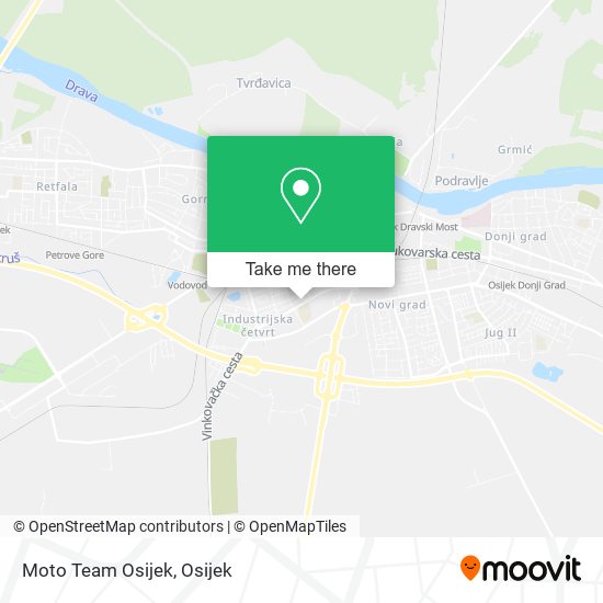 Moto Team Osijek map