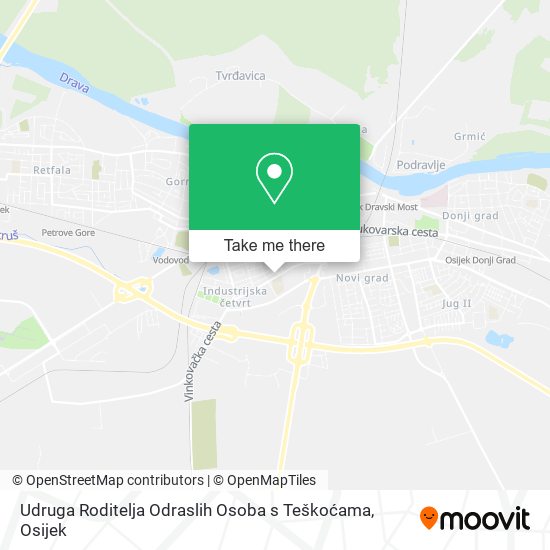 Udruga Roditelja Odraslih Osoba s Teškoćama map