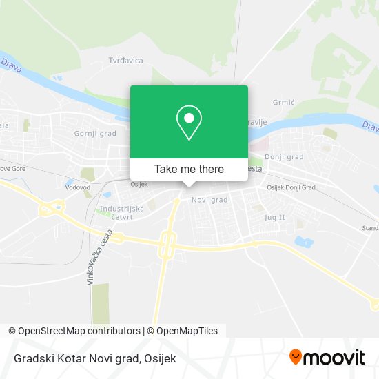 Gradski Kotar Novi grad map
