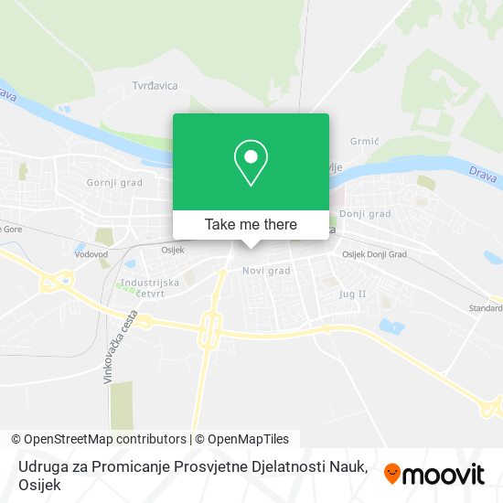 Udruga za Promicanje Prosvjetne Djelatnosti Nauk map