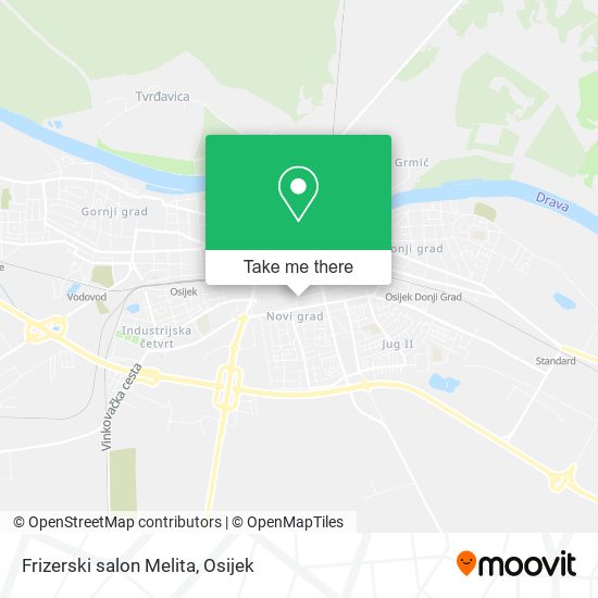 Frizerski salon Melita map