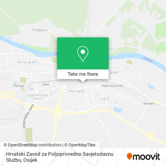 Hrvatski Zavod za Poljoprivredno Savjetodavnu Službu map