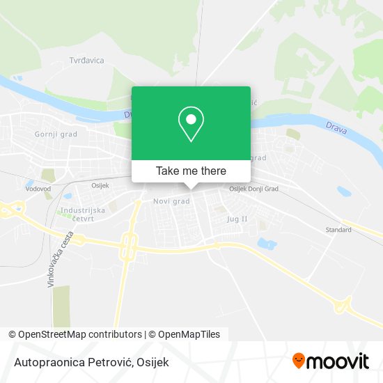 Autopraonica Petrović map