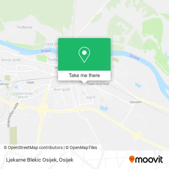 Ljekarne Blekic Osijek map