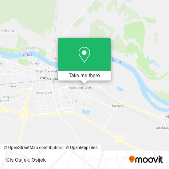 Gls Osijek map