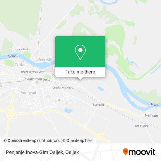 Penjanje Inova-Gim Osijek map