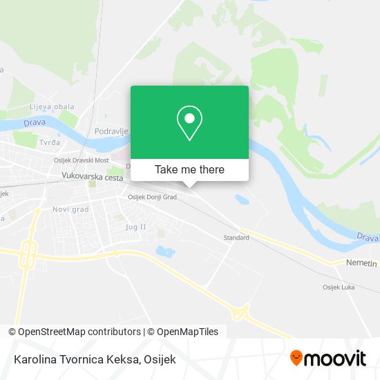 Karolina Tvornica Keksa map