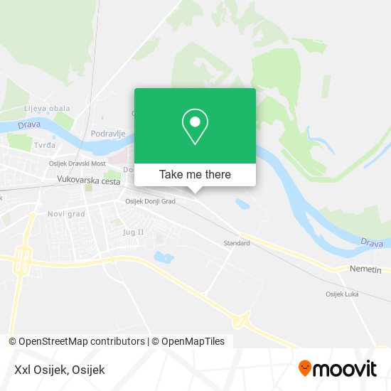 Xxl Osijek map