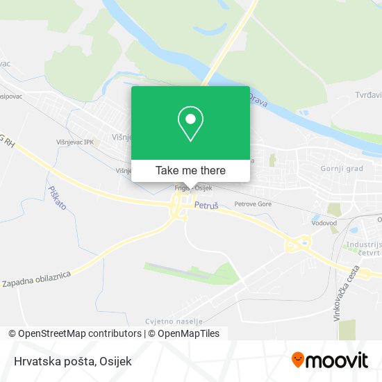 Hrvatska pošta map