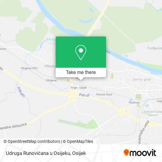 Udruga Runovićana u Osijeku map