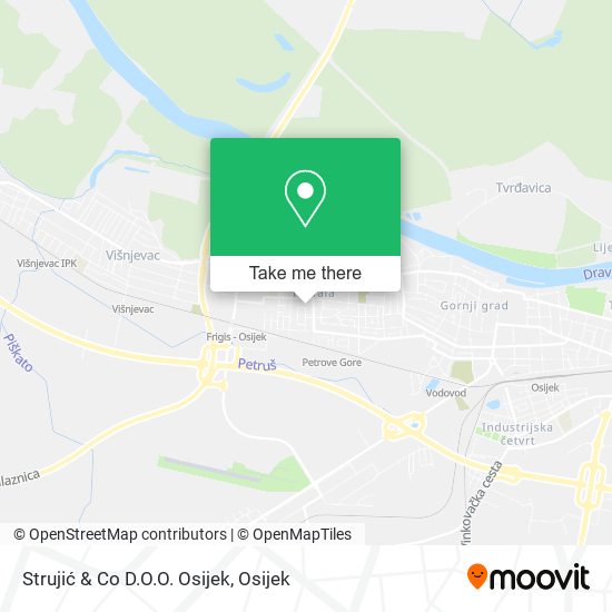 Strujić & Co D.O.O. Osijek map