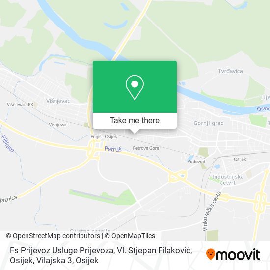 Fs Prijevoz Usluge Prijevoza, Vl. Stjepan Filaković, Osijek, Vilajska 3 map