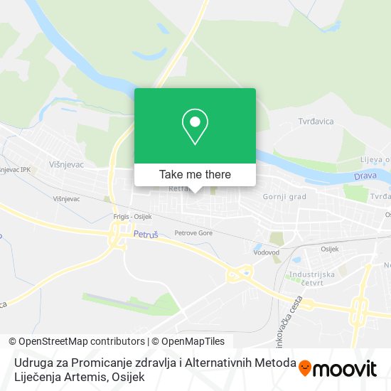 Udruga za Promicanje zdravlja i Alternativnih Metoda Liječenja Artemis map