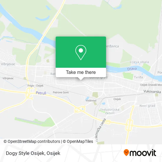 Dogy Style Osijek map