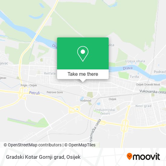 Gradski Kotar Gornji grad map