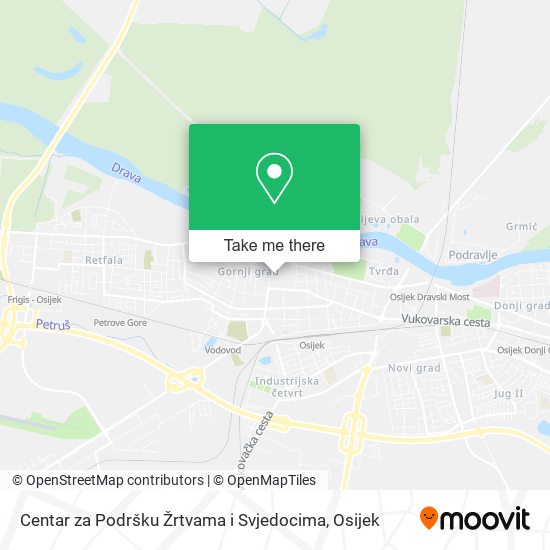 Centar za Podršku Žrtvama i Svjedocima map